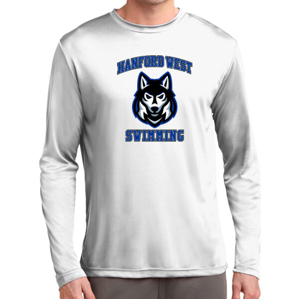 Hanford West Swimming Long Sleeve PosiCharge Competitor Tee Thumbnail